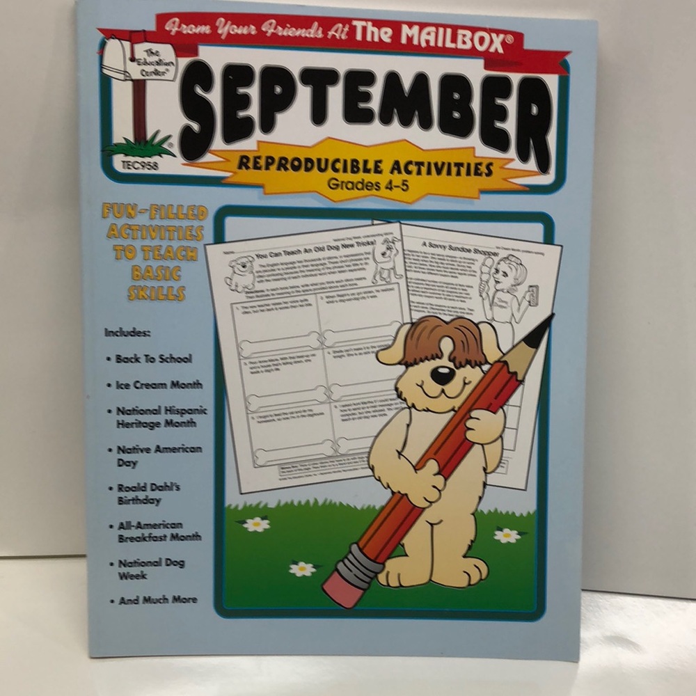 September Reproducible Activities Grades 4-5